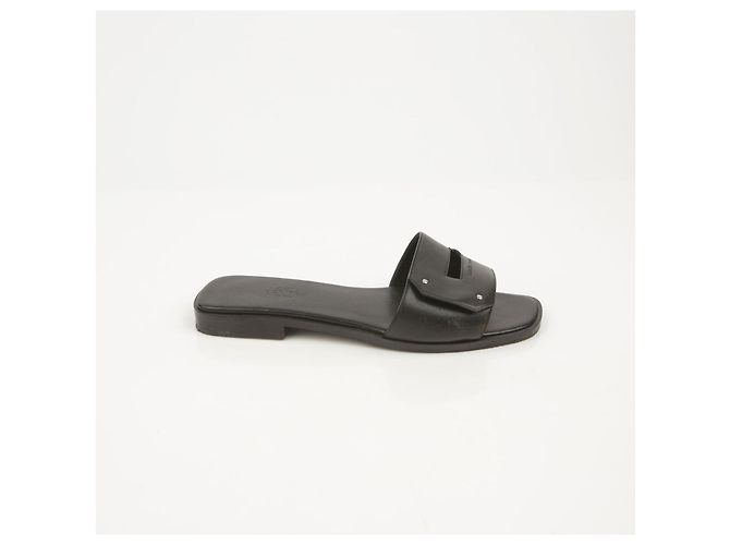 Hermès Mule Slippers Größe Schwarz - Ansicht 3