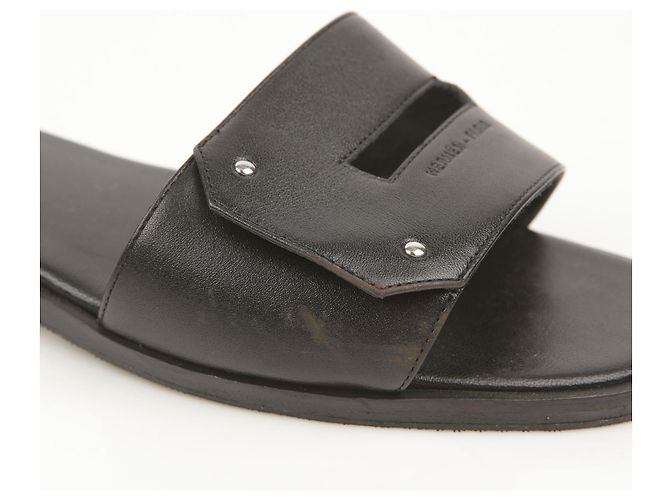 Hermès Mule Slippers Größe Schwarz - Ansicht 7