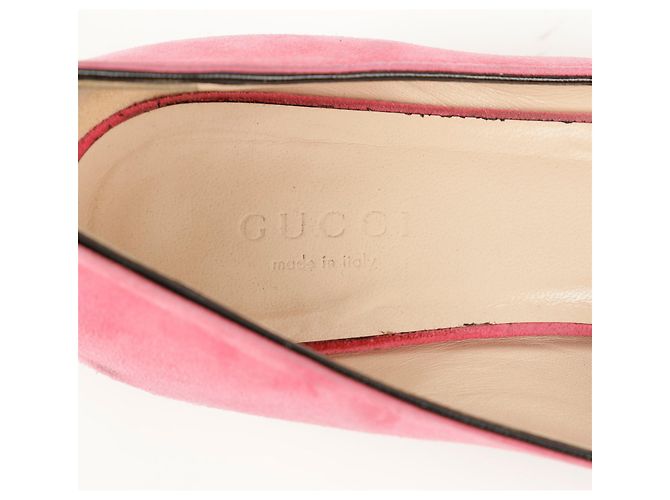 Gucci Pumps con frange GG Marmont Rosa - vista 10