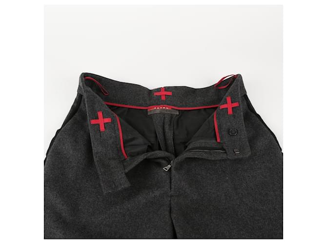 Prada Pantalones de lana gris Castaño - vista 5