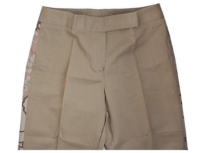 Valentino Pantalones de mezcla de algodón marrón camello Castaño - vista 4