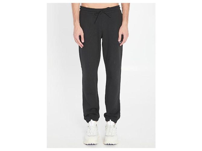 Moncler Baumwoll-Sweatpants mit Logo-Patch Schwarz - Ansicht 4