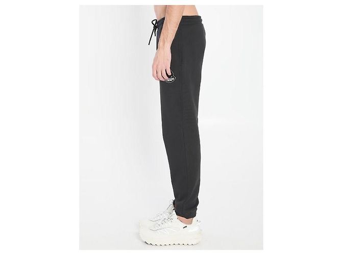 Moncler Baumwoll-Sweatpants mit Logo-Patch Schwarz - Ansicht 6