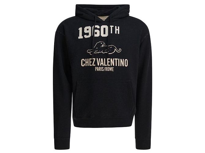 Valentino Hoodie mit Logo-Print Schwarz - Ansicht 4