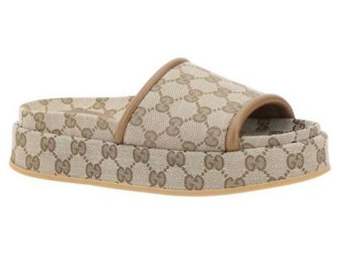 Gucci Plateau-Sandalen Braun - Ansicht 7