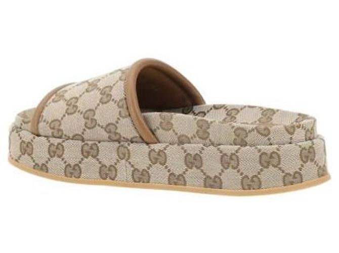 Gucci Plateau-Sandalen Braun - Ansicht 9