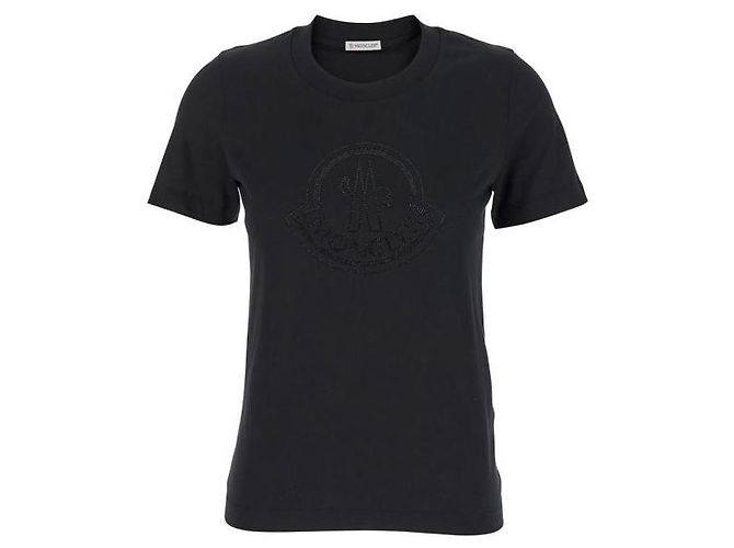 Moncler T-Shirt mit Kristall-Logo - Ansicht 4