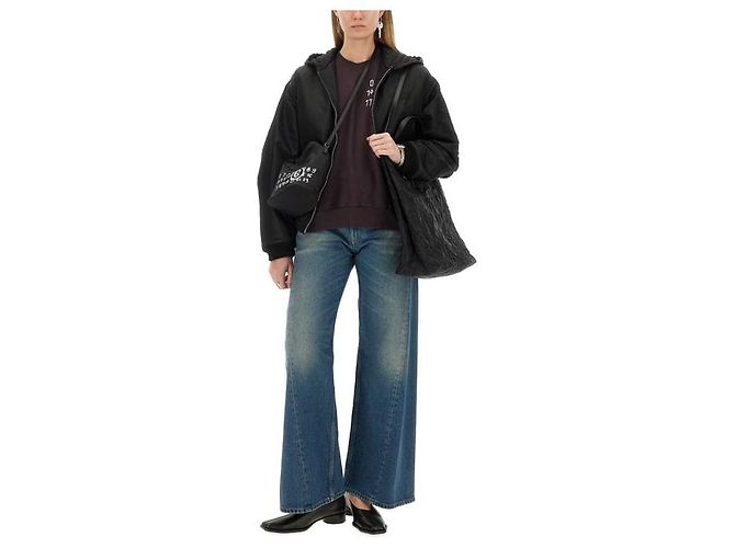 Maison Martin Margiela Nylon-Bomberjacke Schwarz - Ansicht 5