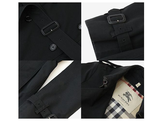Burberry Doppelter Trenchcoat Schwarz Größe - Ansicht 7