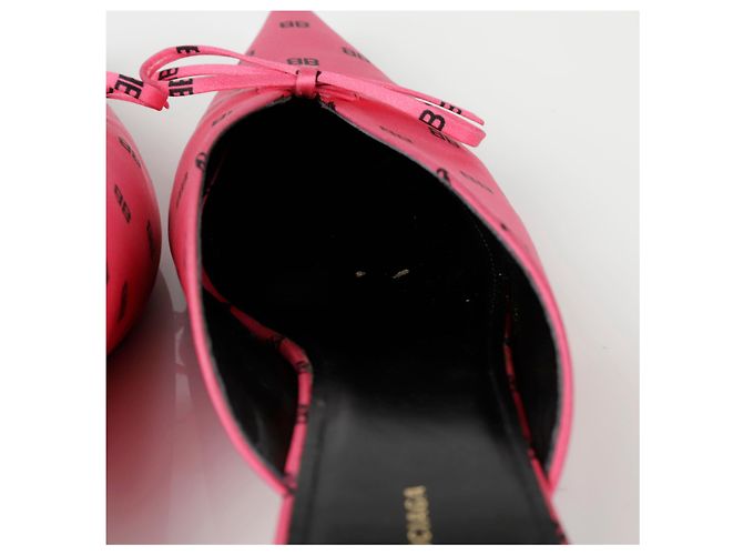Balenciaga Mule BB Ribbon Rosa - vista 10