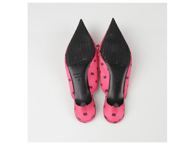 Balenciaga Mule BB Ribbon Rosa - vista 11