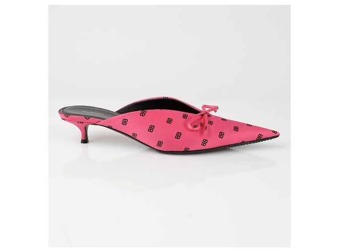Balenciaga Mule BB Ribbon Rosa - vista 2