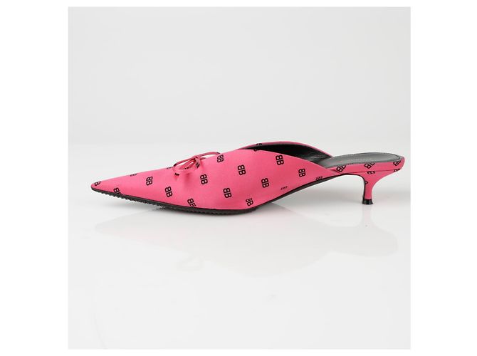Balenciaga Mule BB Ribbon Rosa - vista 3