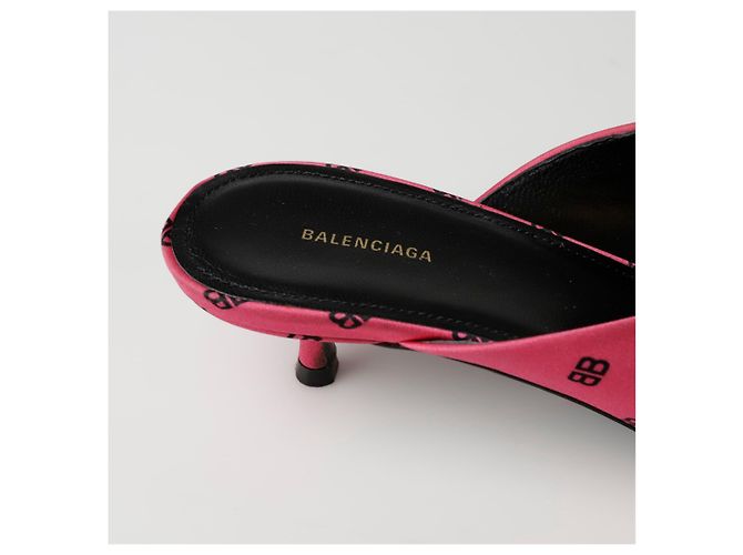 Balenciaga Mule BB Ribbon Rosa - vista 4