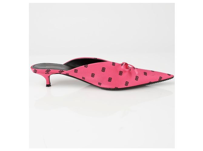 Balenciaga Mule BB Ribbon Rosa - vista 6