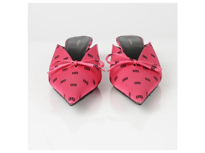 Balenciaga Mule BB Ribbon Rosa - vista 7