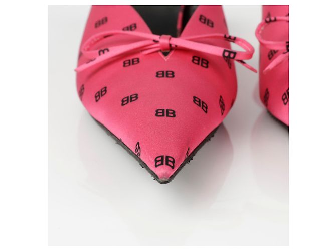 Balenciaga Mule BB Ribbon Rosa - vista 8