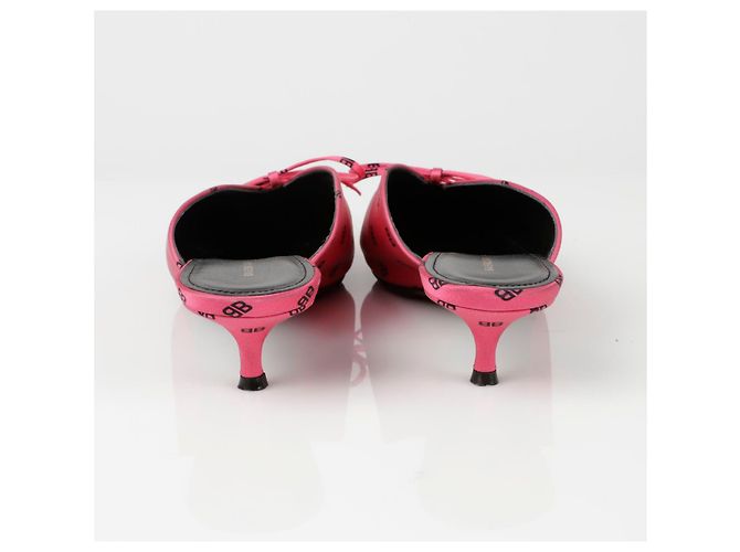 Balenciaga Mule BB Ribbon Rosa - vista 9