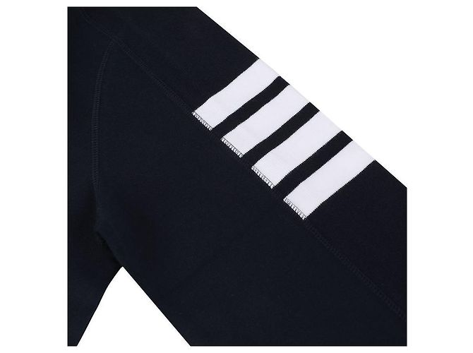 Thom Browne Bar Baumwoll-T-Shirt Blau - Ansicht 8