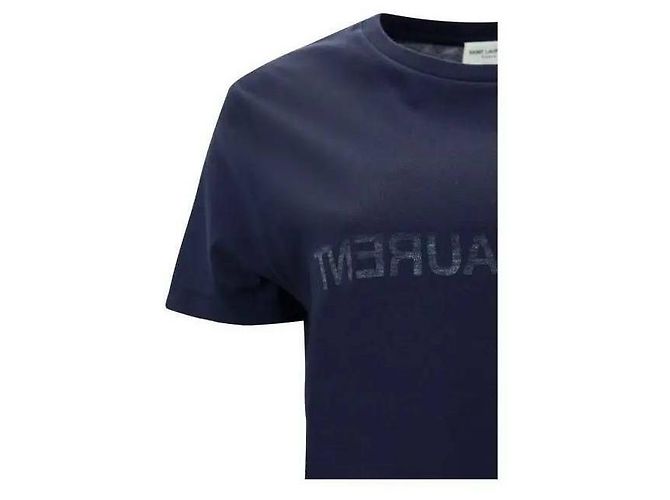 Saint Laurent T-Shirt mit umgekehrtem Logo - Ansicht 5