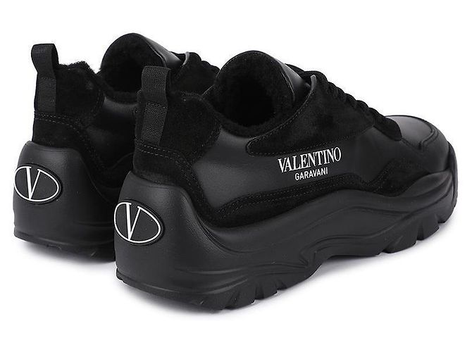 Valentino Zapatillas negras para hombre Negro - vista 8
