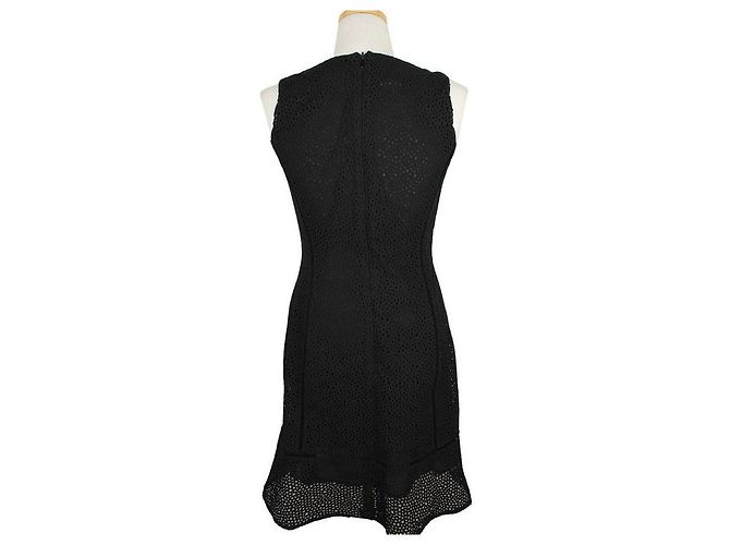 Kenzo Vestido sin mangas de encaje negro Punching - vista 4