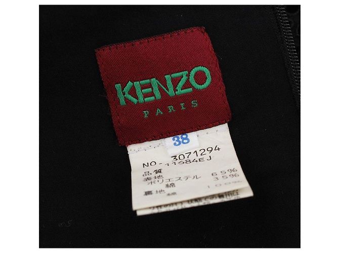 Kenzo Vestido sin mangas de encaje negro Punching - vista 5