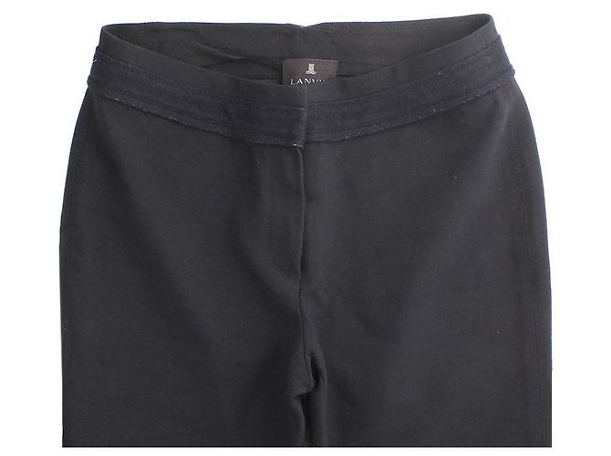 Lanvin Collection Black Wool Blend Slim Pants - view 4