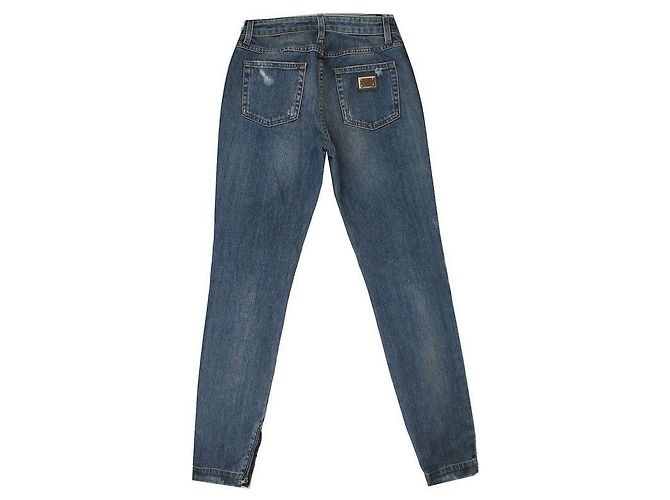 Dolce & Gabbana Pantalones de denim azul lavado dañado Audrey - vista 2