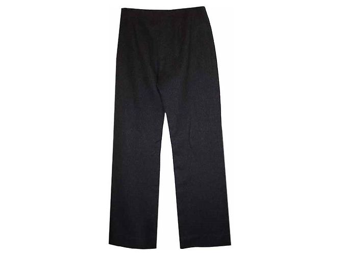 Valentino Calça larga de lã e caxemira preta Preto - vista 2