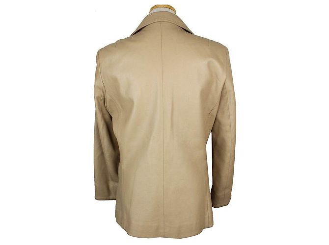 Balmain Beige Lammlederjacke mit Nähten Braun - Ansicht 5