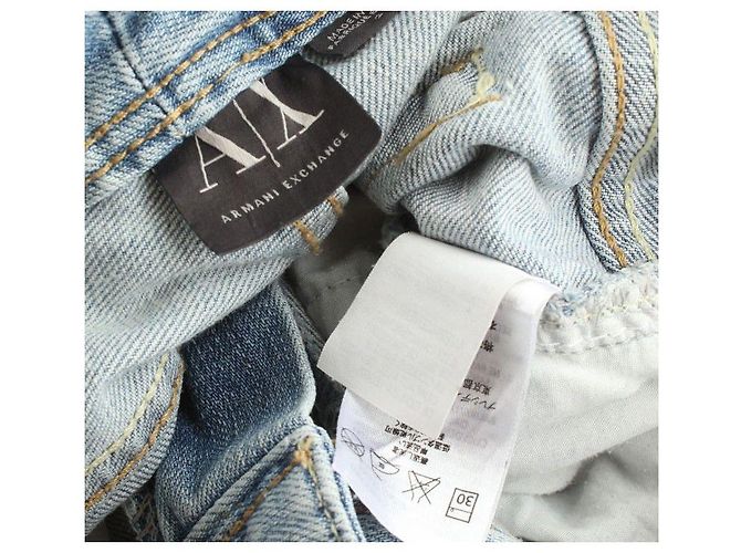 Armani Exchange White Stud Denim Pants - view 5