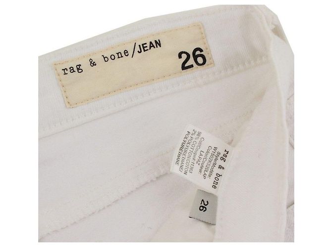 Rag & Bone Pantalones de mezclilla skinny blancos - vista 5