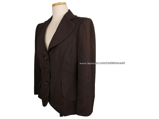 Giacca Marrone Scuro Armani Collezioni - vista 2