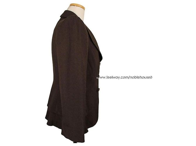 Giacca Marrone Scuro Armani Collezioni - vista 3