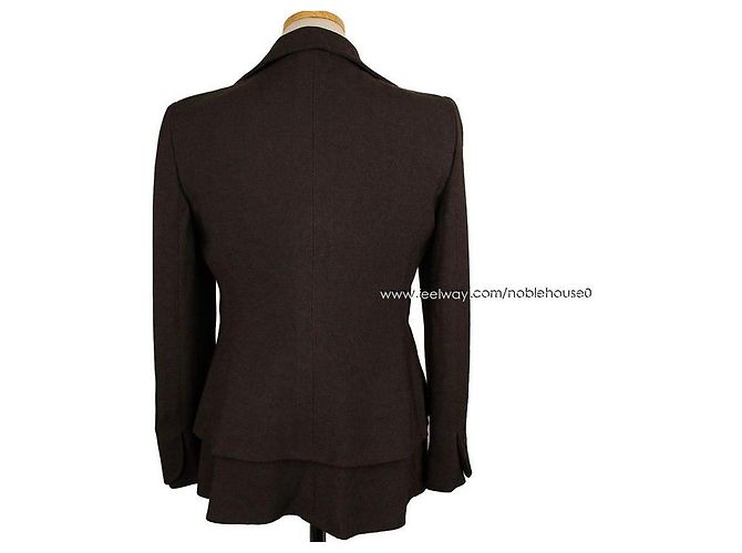 Giacca Marrone Scuro Armani Collezioni - vista 4