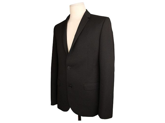 Zadig & Voltaire Giacca nera in lana da uomo Nero - vista 2