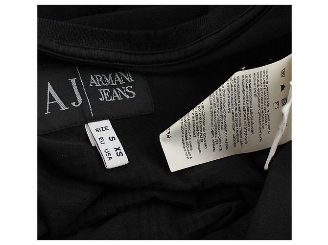 Herren Baumwolloberteil mit schwarzem Armani Jeans Logo - Ansicht 5