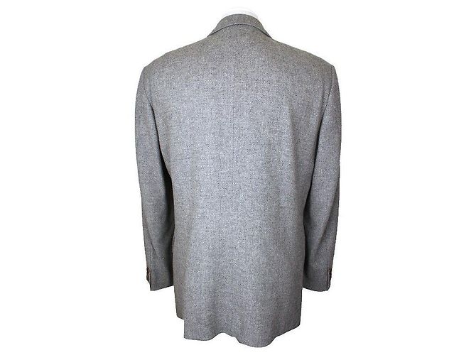 Bally Gray Wool Men's Jacket Brown - view 3