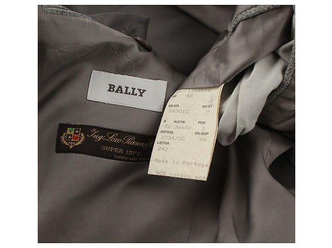 Bally Gray Wool Men's Jacket Brown - view 4