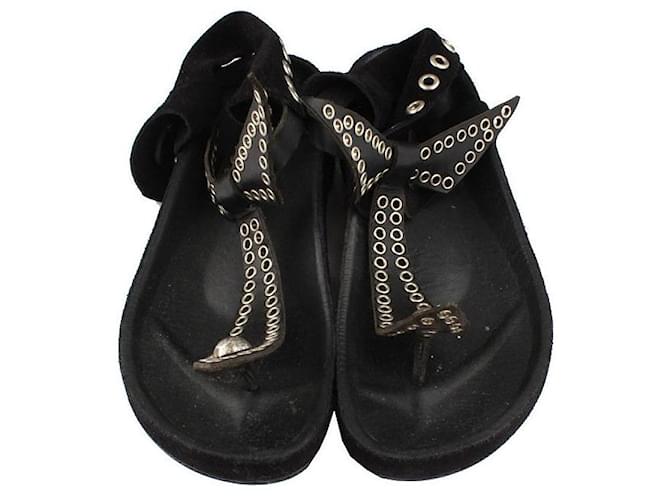 Isabel Marant Mule nere con borchie perforate Nero - vista 2