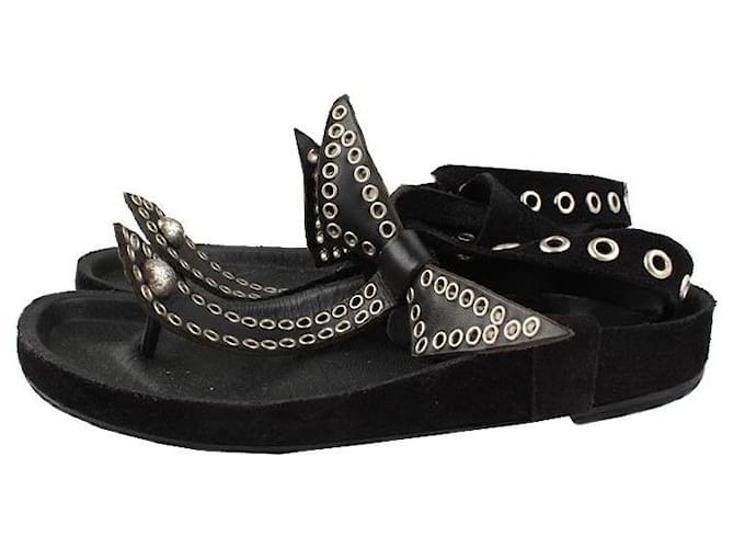 Isabel Marant Mule nere con borchie perforate Nero - vista 3