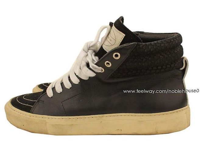 Sandro Sneakers neri alti da uomo Nero - vista 3