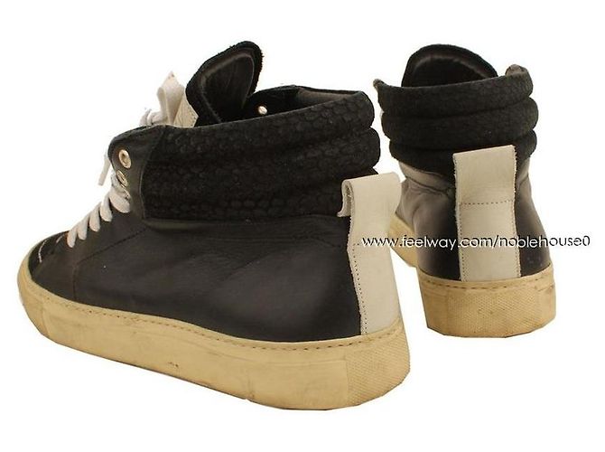 Sandro Sneakers neri alti da uomo Nero - vista 5