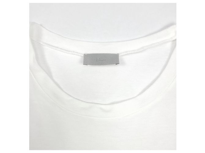 Dior Kurzarm-T-Shirt mit Rundlogo Weiß - Ansicht 4