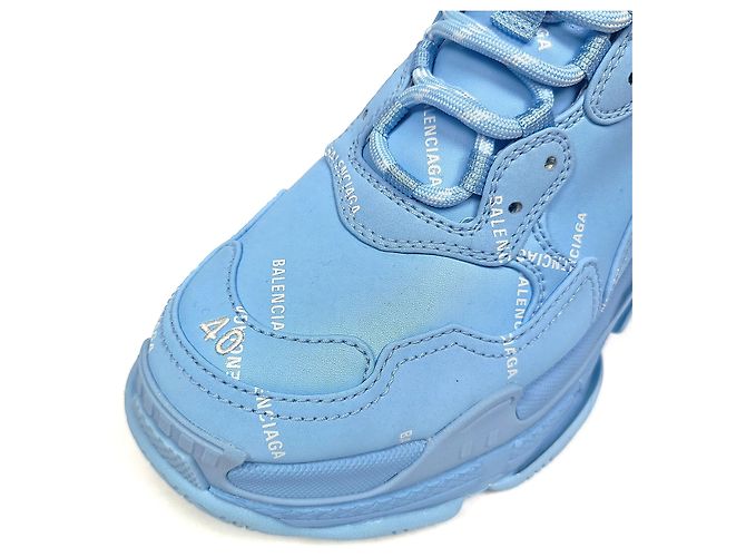 Day Balenciaga Sneakers Triple Multi-Logo Blu - vista 4