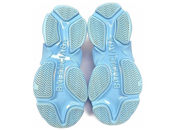 Day Balenciaga Sneakers Triple Multi-Logo Blu - vista 5
