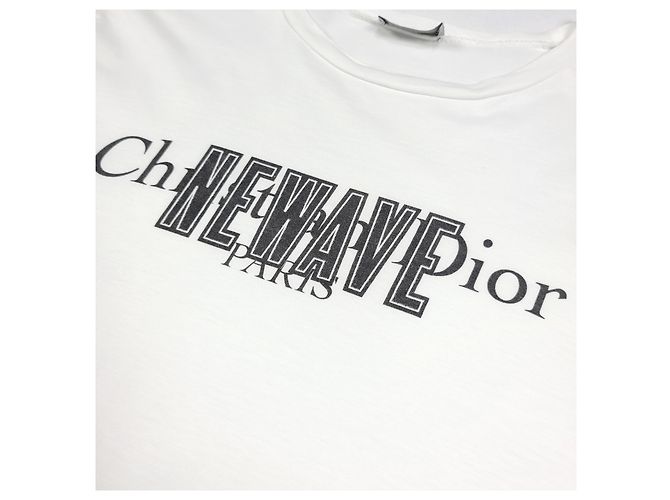 Dior New Wave Kurzarm-T-Shirt Weiß - Ansicht 3