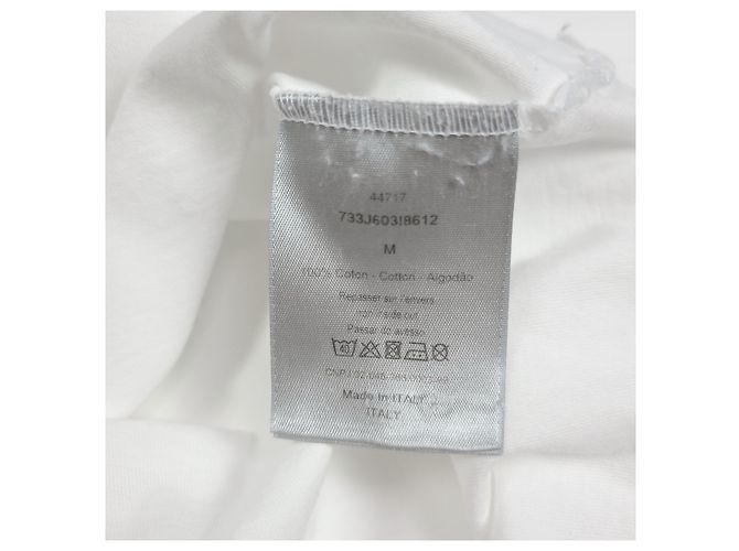 Dior New Wave Kurzarm-T-Shirt Weiß - Ansicht 5