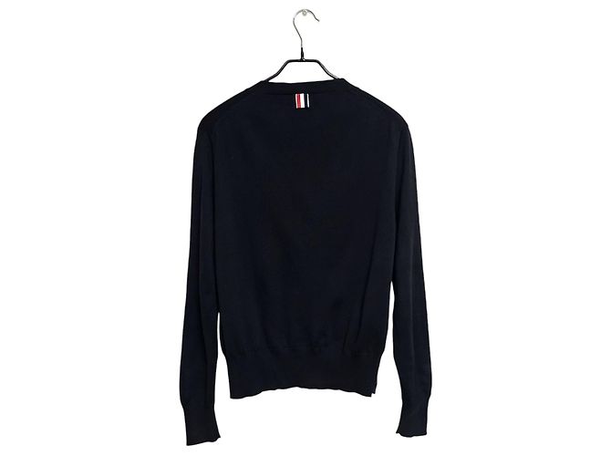 Thom Browne Wollcardigan Black Label Schwarz - Ansicht 2